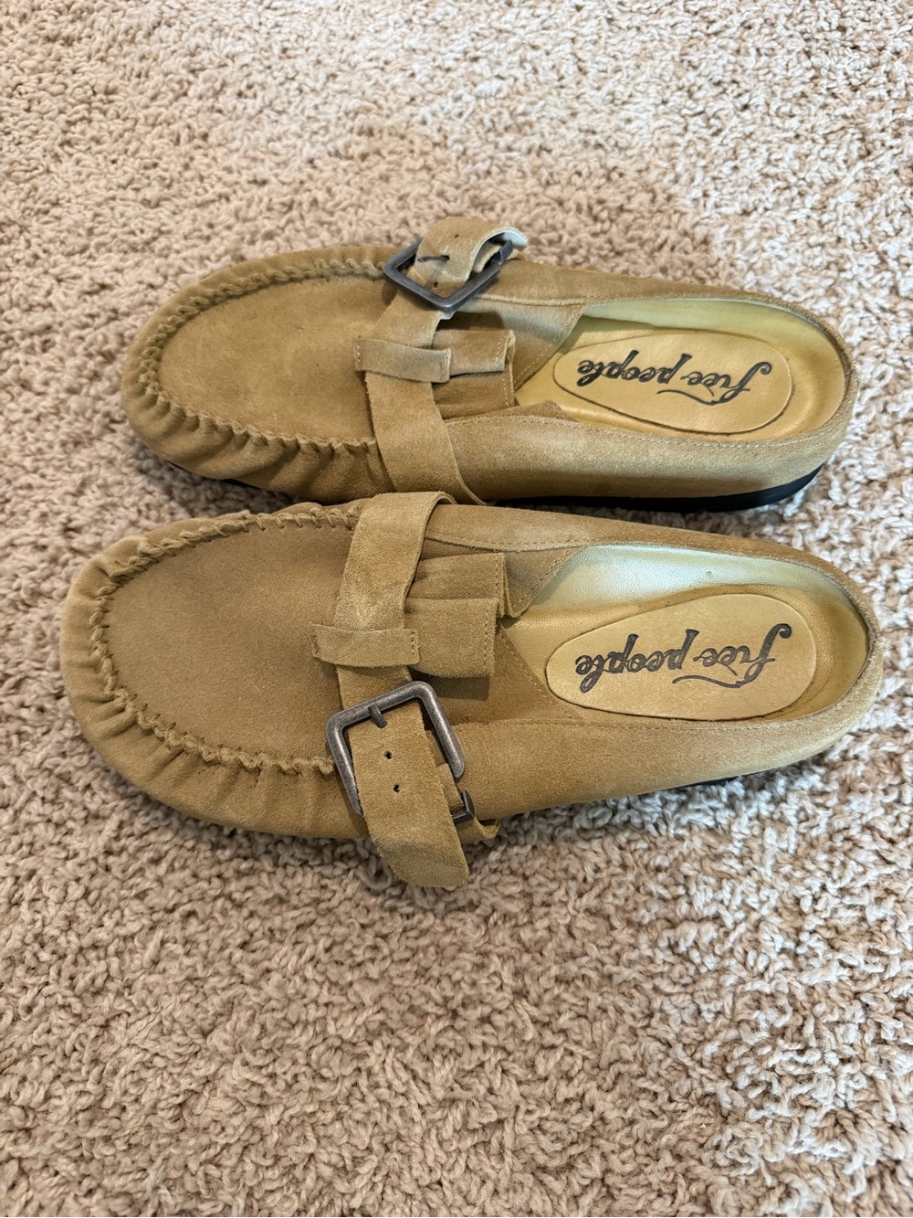 Free People Macadamia Suede Casual Moccasin Slip-On - Picture 4 of 5